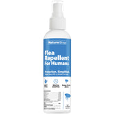 NatureStop flea repellent spray bottle provides portable outdoor protection.