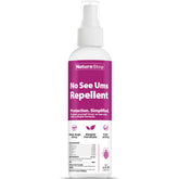 NatureStop No See Ums Repellent bottle protects outdoor spaces from tiny biting insects
