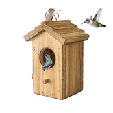 Natureylwl hummingbird house for outdoor hanging, compact and durable.