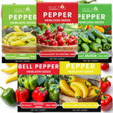 NatureZ Edge California Wonder bell pepper seeds ready for planting in garden beds for tasty harvests.