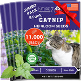 NatureZ Edge catnip seeds—front of pack, showing generous quantity for multiple plantings.