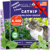 NatureZ Edge catnip seeds packaging for vibrant growth.