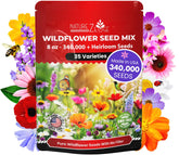 NatureZ Edge wildflower seeds pack shot, ideal for starting a pollinator garden.