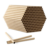 Navaris bee nesting tubes for bug hotel, six inch length inviting solitary mason bees