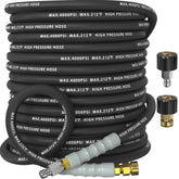 NAVOHEVEN 50ft hose extended for wide-area cleaning and reach.