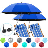 NBtoUS Azure blue 2-pack chair umbrella clip-on for portable sun shading