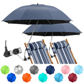 NBtoUS 2-pack chair umbrella clip providing versatile shade for outdoor chairs