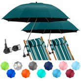 NBtoUS 2Pack chair umbrella clip secures shade on any chair.
