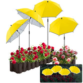 NBtoUS plant umbrella with 24.9-inch diameter shields pots from sun and heat