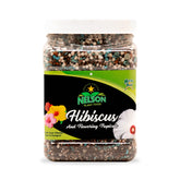 Nelson NutriStar Hibiscus granules provide slow-release feeding for vibrant tropical blooms.