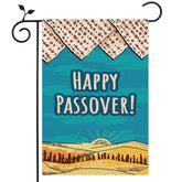 Nepnuser Happy Passover garden flag, double-sided, ideal for outdoor yard decor.