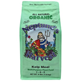 Neptune's Harvest kelp meal bag 4lb on shelf boosts soil health for robust plants