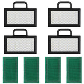 Nerans 4-pack senior air filters, pack shot, ready for quick mower maintenance
