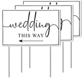 Nerjan wedding direction signs with double-sided print for clear visibility