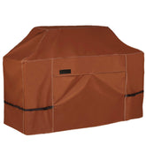 NettyPro 72-inch grill cover shown on an outdoor grill for weather protection