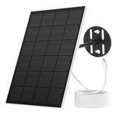 NETVUE solar panel powering a bird feeder camera outdoors for continuous monitoring.