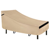 NEVERLAND patio lounge chair cover close-up of waterproof fabric for reliable rain protection.