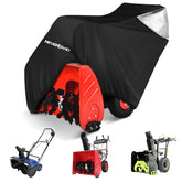 Neverland snow blower cover in 600D fabric protects against rain and UV exposure.