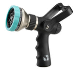 New England Garden Tools heavy-duty metal nozzle with 10-pattern spray for versatile cleaning