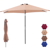 NEWBULIG 7.5ft canopy extended offers broad shade for patios and pools