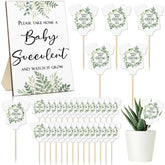 Newcotte baby shower sign with stand for elegant table decor