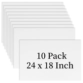 Newflager 18x24 white corrugated yard sign front view for durable outdoor advertising