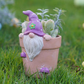 Newman House Studio Easter gnome pot with vivid colors for indoor spring display
