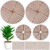 Newtay large diameter grid cover on a pot protects from pets