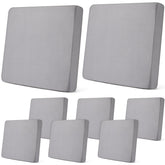 Newwiee 8Pcs stretch patio cushion covers neatly fit cushions to refresh outdoor furniture