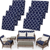 Newwiee backrest cushion cover in navy provides quick style refresh and protection.