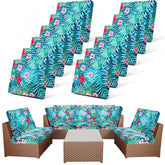 Newwiee patio cushion covers 12-piece set ready for fresh outdoor styling.