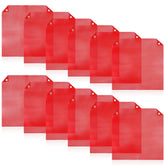 Newwiee safety flag red close-up showing durable stitching for heavy-duty use.
