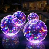 Niceput solar floating pool light ball provides ambient color glow for night pool decor