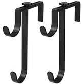 Niffgaff double pool pole hooks mounted on fence keep poles neatly stored.