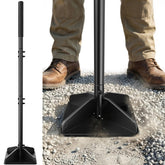 Niffgaff heavy duty tamper with 48-inch handle for precise soil compaction.