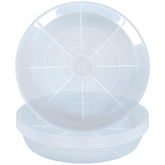 NIMYAU Clear Plant Saucer 12-Inch top view shows overflow to protect surfaces
