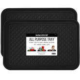 NINAMAR boot tray stores two pairs of boots in a compact 20x15 area, ideal for entryways