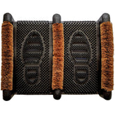 NINAMAR Mud Scrubber Brush Mat at the front door scrapes mud from shoes and reduces indoor mess.