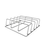 Ninja Woodfire Rib Rack elevates ribs for even airflow and bark.