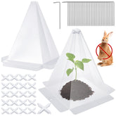 Niuyhe garden cloches 20-pack protecting seedlings with clear visibility and sunlight