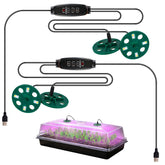Niuyhe dual-head grow light over seedling trays providing even coverage