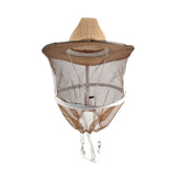 NIZEFEI beekeeping hat with veil, wide-brim shield.