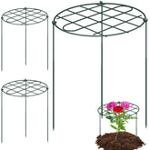 NNG 3-pack peony cages with grid-top provide strong support for tall blooms.
