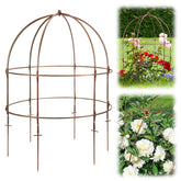 NNG bird cage plant support with round iron wires for sturdy garden structure.