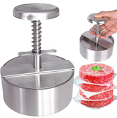 NOBER burger press stainless steel body for durable patty making