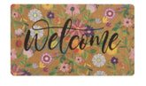 NociHah Spring Welcome Doormat with floral design greets entryways with color.