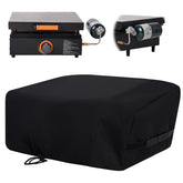 NOELIFE grill cover on Blackstone 17-inch tabletop griddle with hood provides full protection.