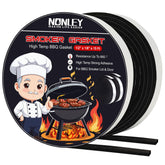 Nonley smoker gasket seal close-up shows strong self-stick adhesive for a secure seal