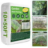NONMON Garden Netting 10x50ft over crops provides bird and pest protection while maintaining light and airflow