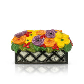 Nora Fleming Love Blooms Here window box mini adds spring charm to any shelf.